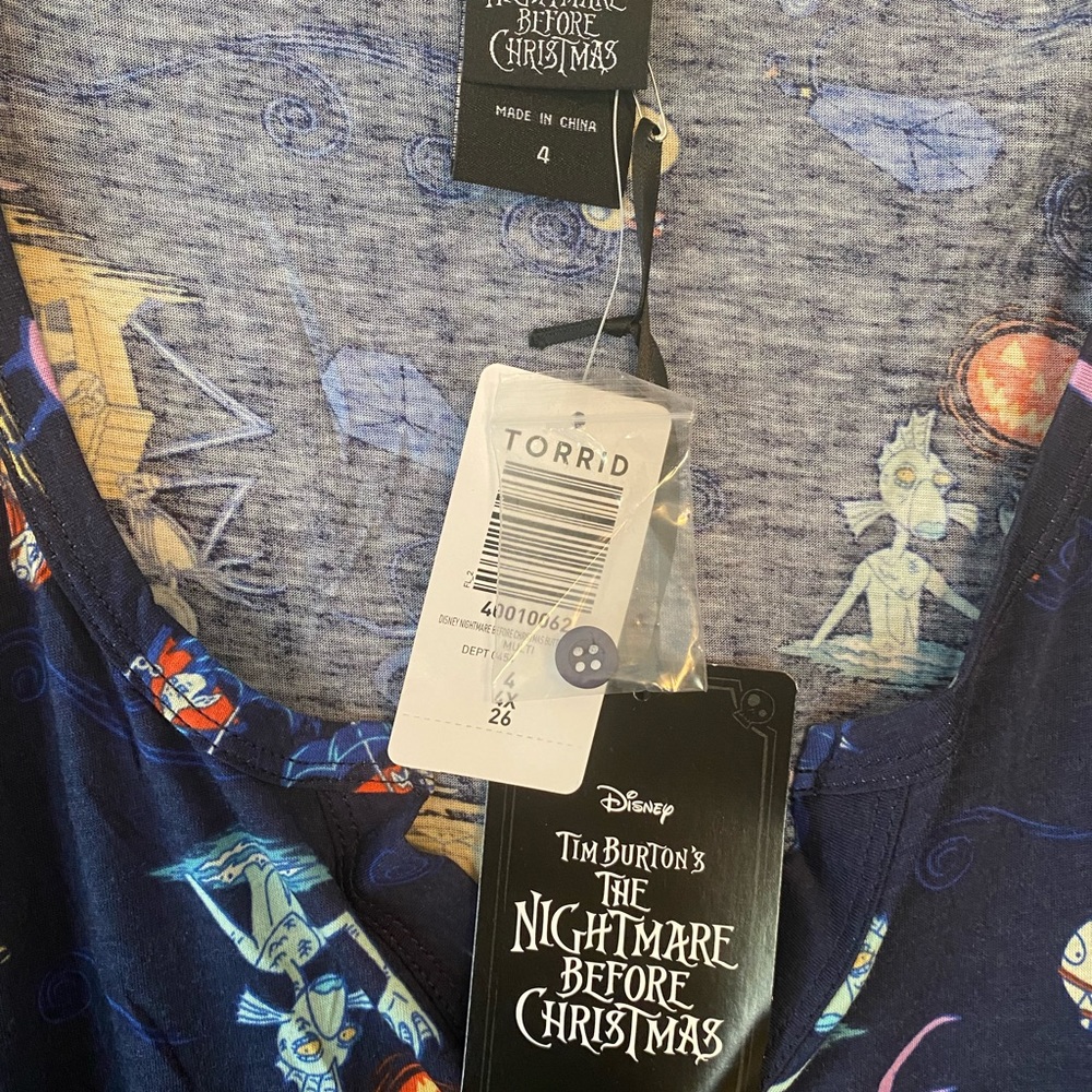 Torrid NWT  Disney nightmare before Christmas romper size 4x multi color - Picture 12 of 14